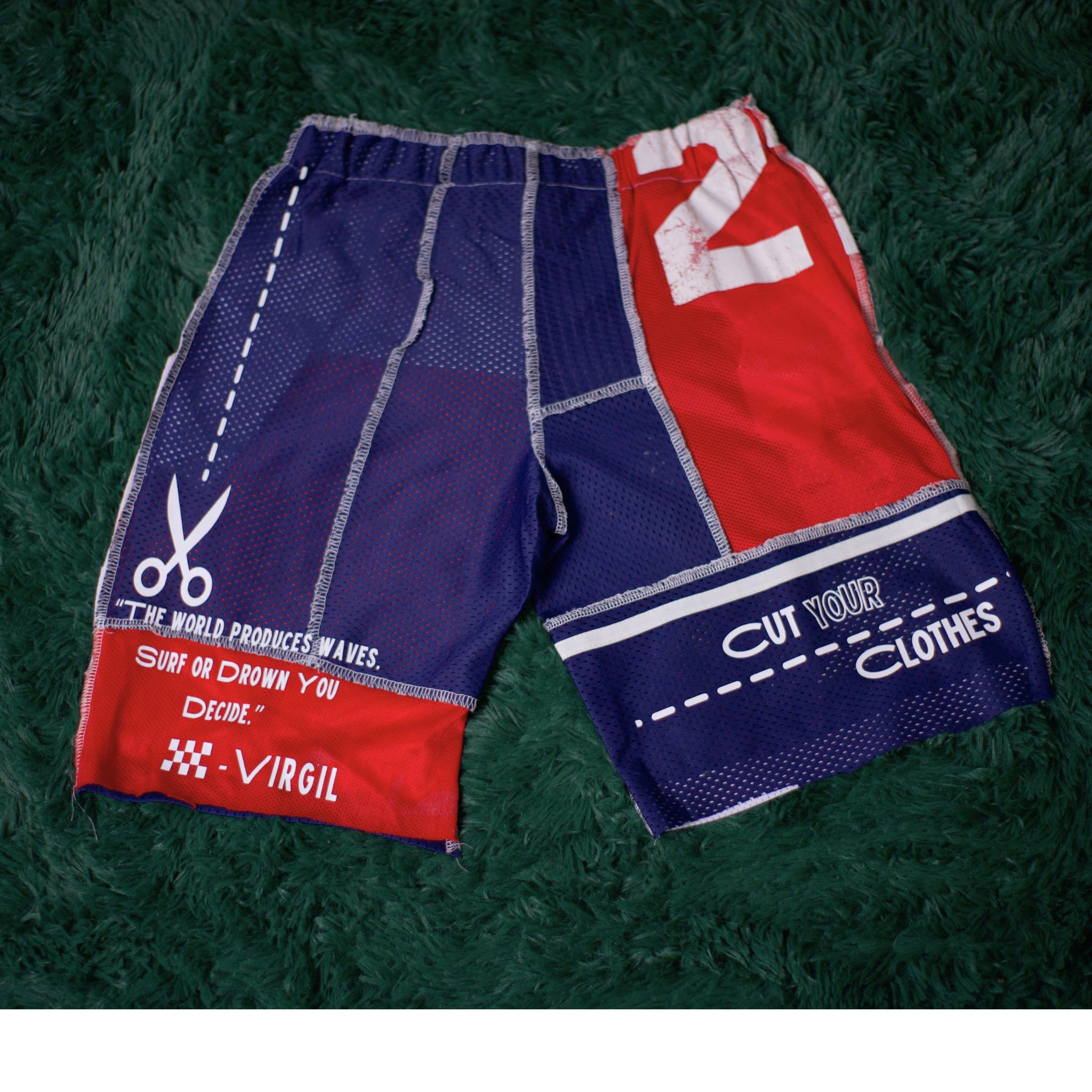 Patchwork Jersey Shorts