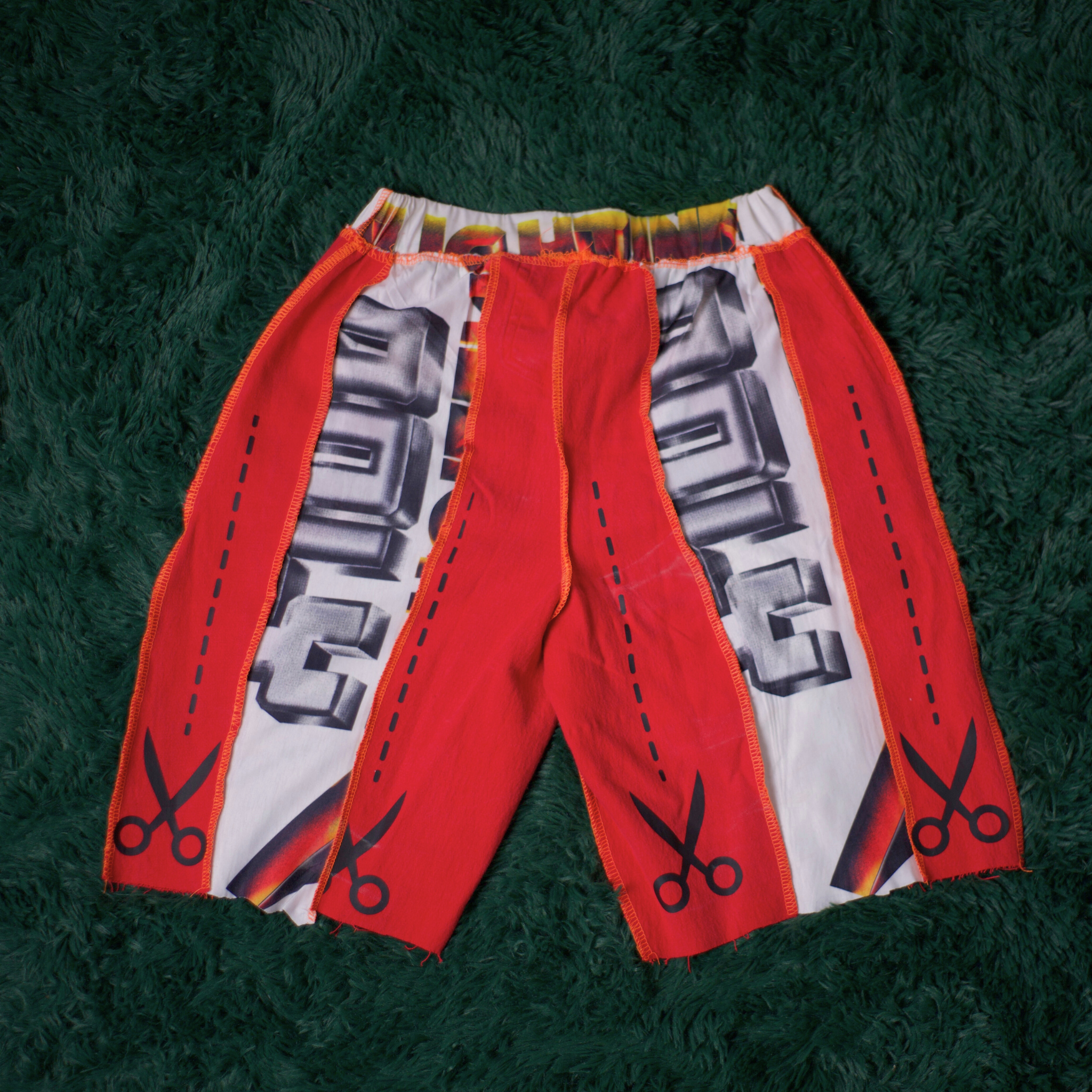 Streets Red Denim Shorts